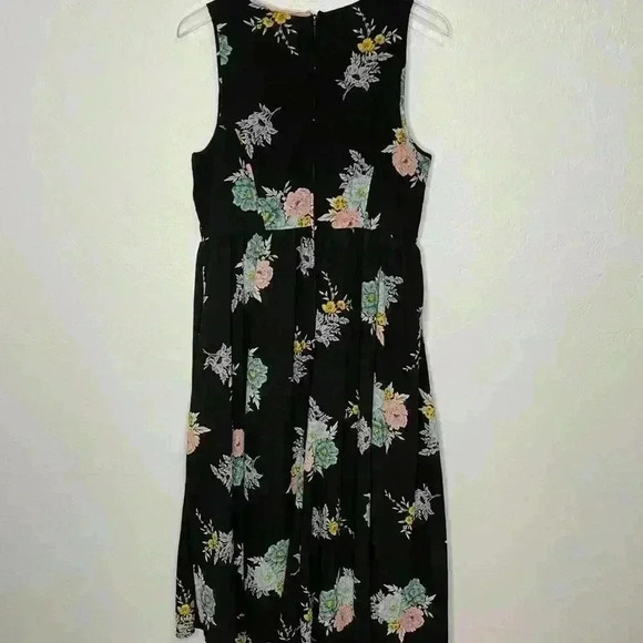 Torrid Black Floral Georgette Midi Dress 14 - Picture 10 of 10